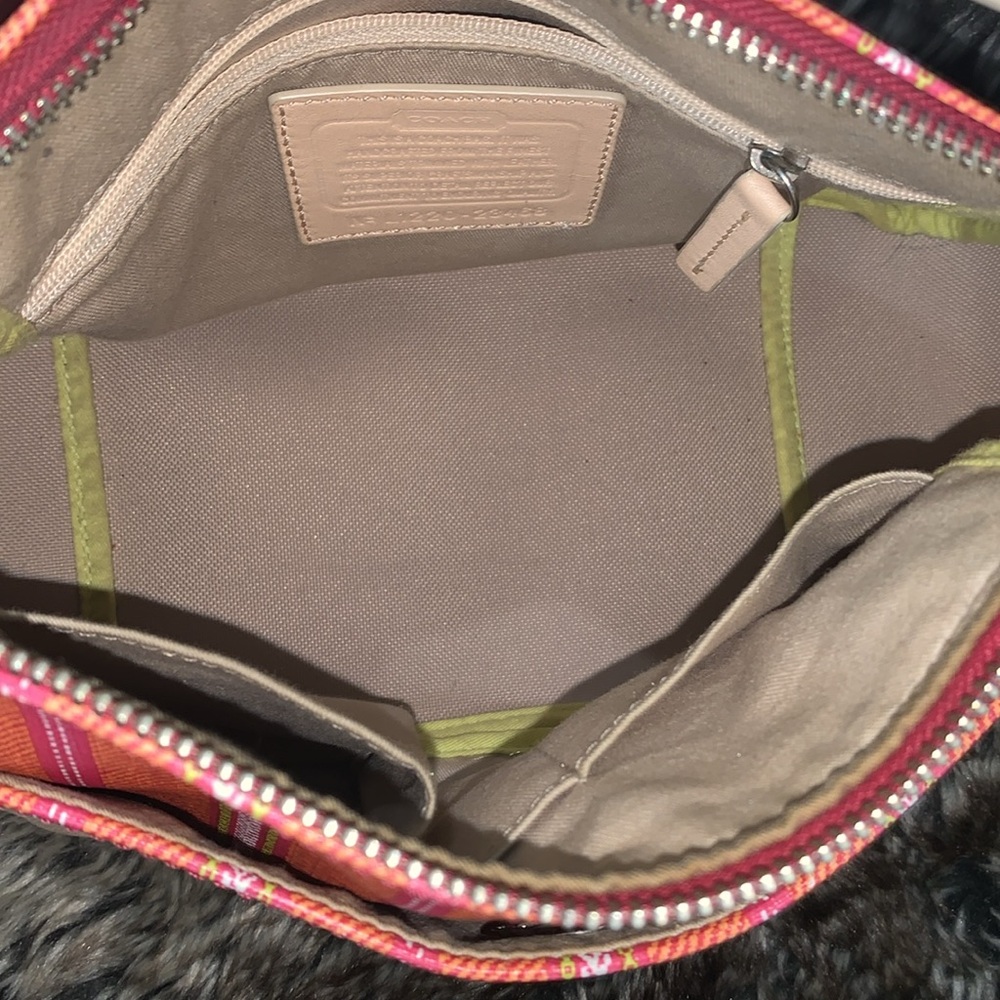 Coach Vibrant Colored Leather With Charm Shoulder/Crossbody Bag - Picture 8 of 15